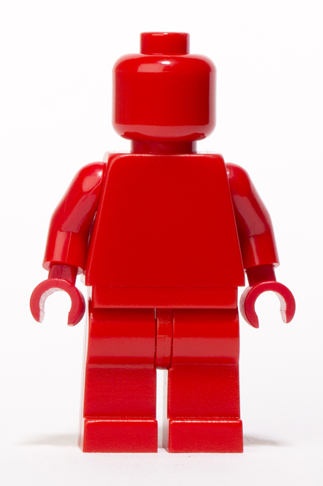 Red Lego Monochrome minifigure